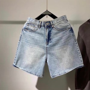 Plain Denim Shorts
