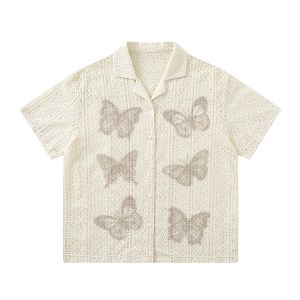Textured Butterfly Shirt