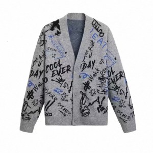 Graffiti Jacquard Sweater