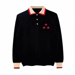 Lapel Striped Jersey