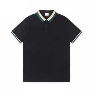 Striped Lapel T-Shirt