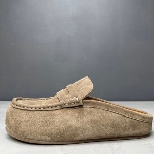 Suede Slip-on Sandals