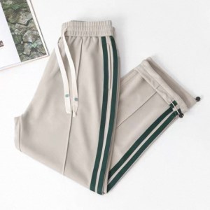 Striped Elastic Pants
