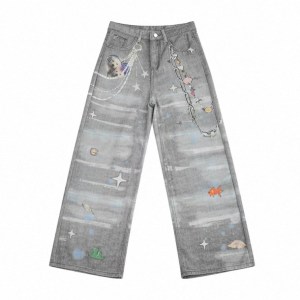 Multi Printed Jeans