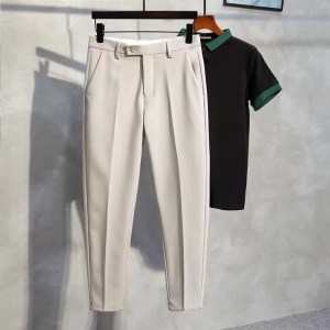 Plain Cropped Trousers