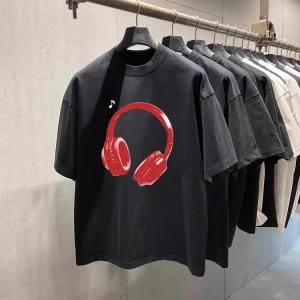 Headphones Printed T-Shirt