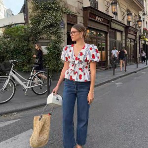 Tomato Print Top