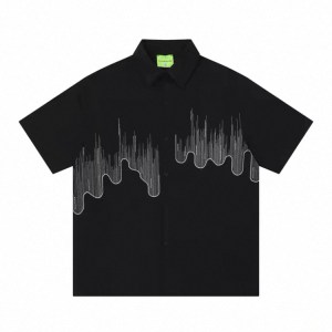 Wave Embroidered Shirt